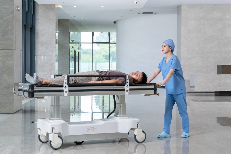  noninvasive Parallel translation patient bed free up labor